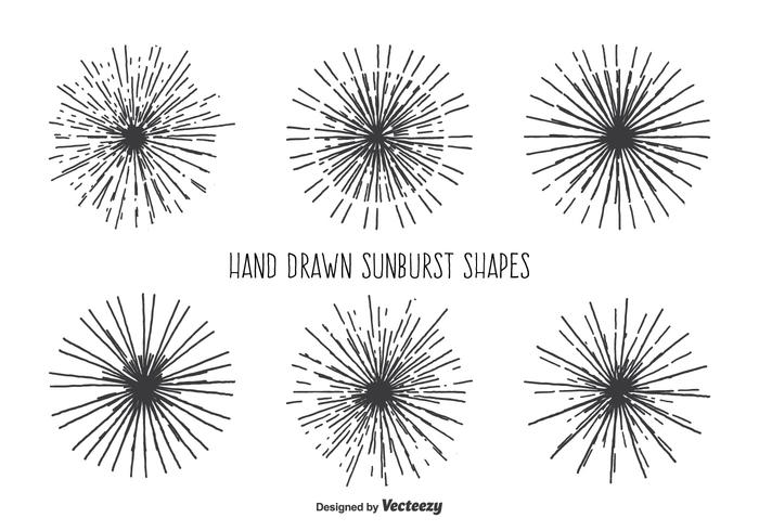 Vintage Sunburst Shape Set Vintage Sunburst Shape Set