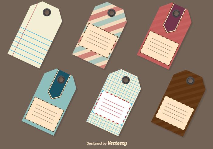 Retro Price Tag Templates vector