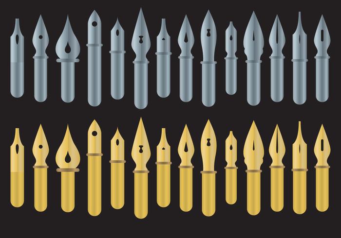 Pen Nibs Vectors