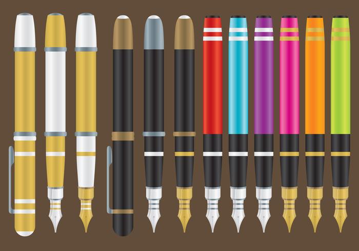 Fountain Pens vector