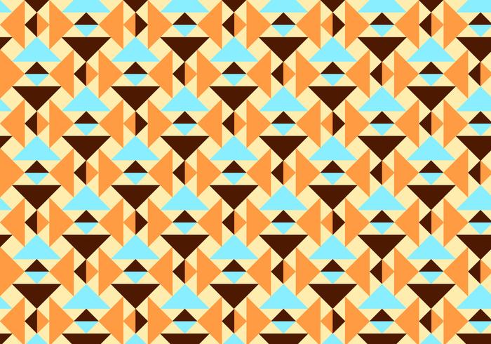 Orange and Teal Abstract Pattern Vector