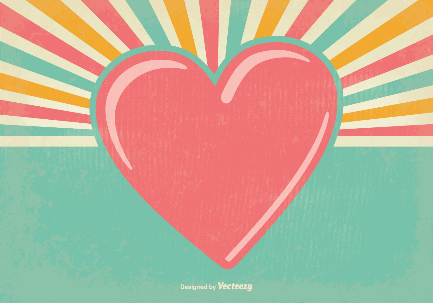 Heart pixel pixelated vector valentines Old Retro Valentine's Day Background - Download Free Vector Art, Stock