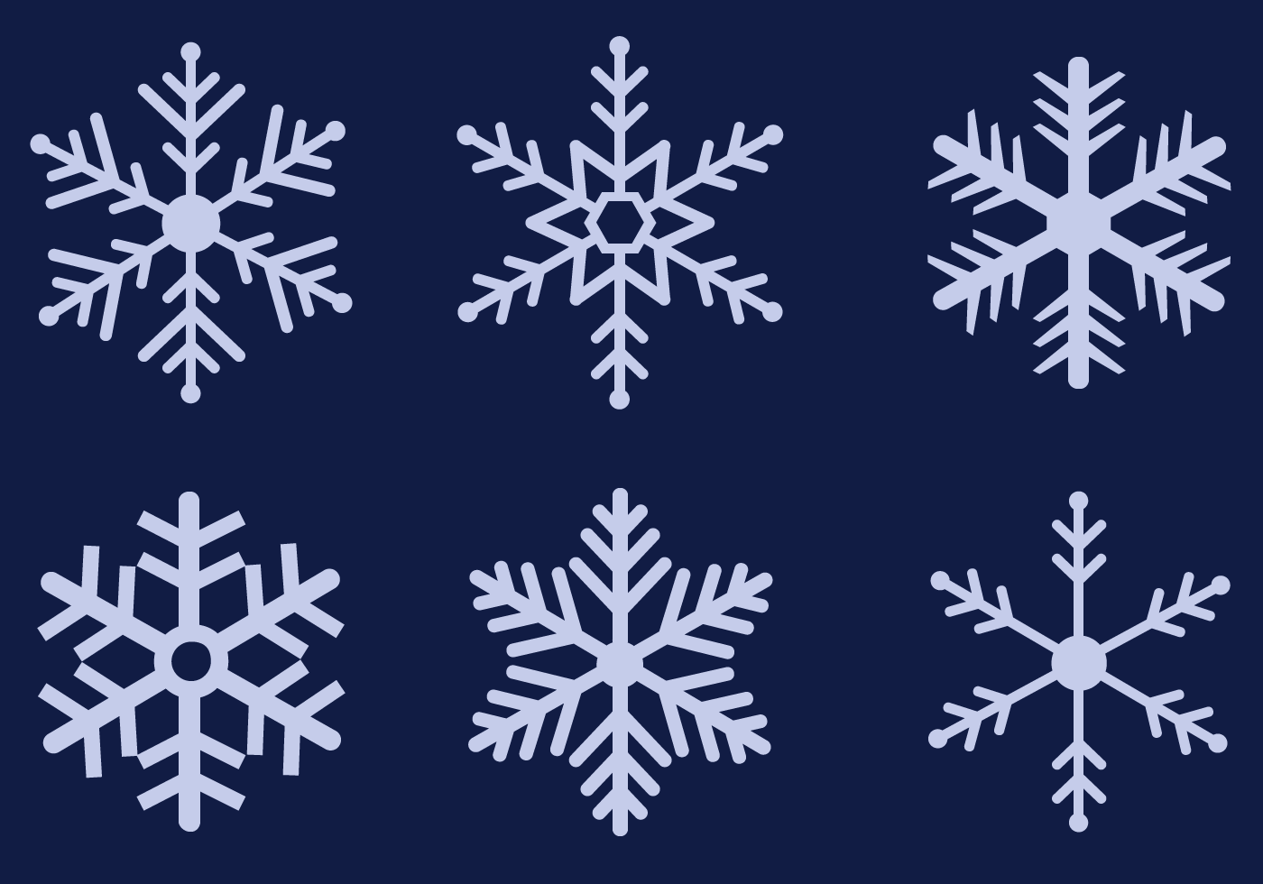 Download Snowflakes Vector - Download Free Vector Art, Stock Graphics & Images