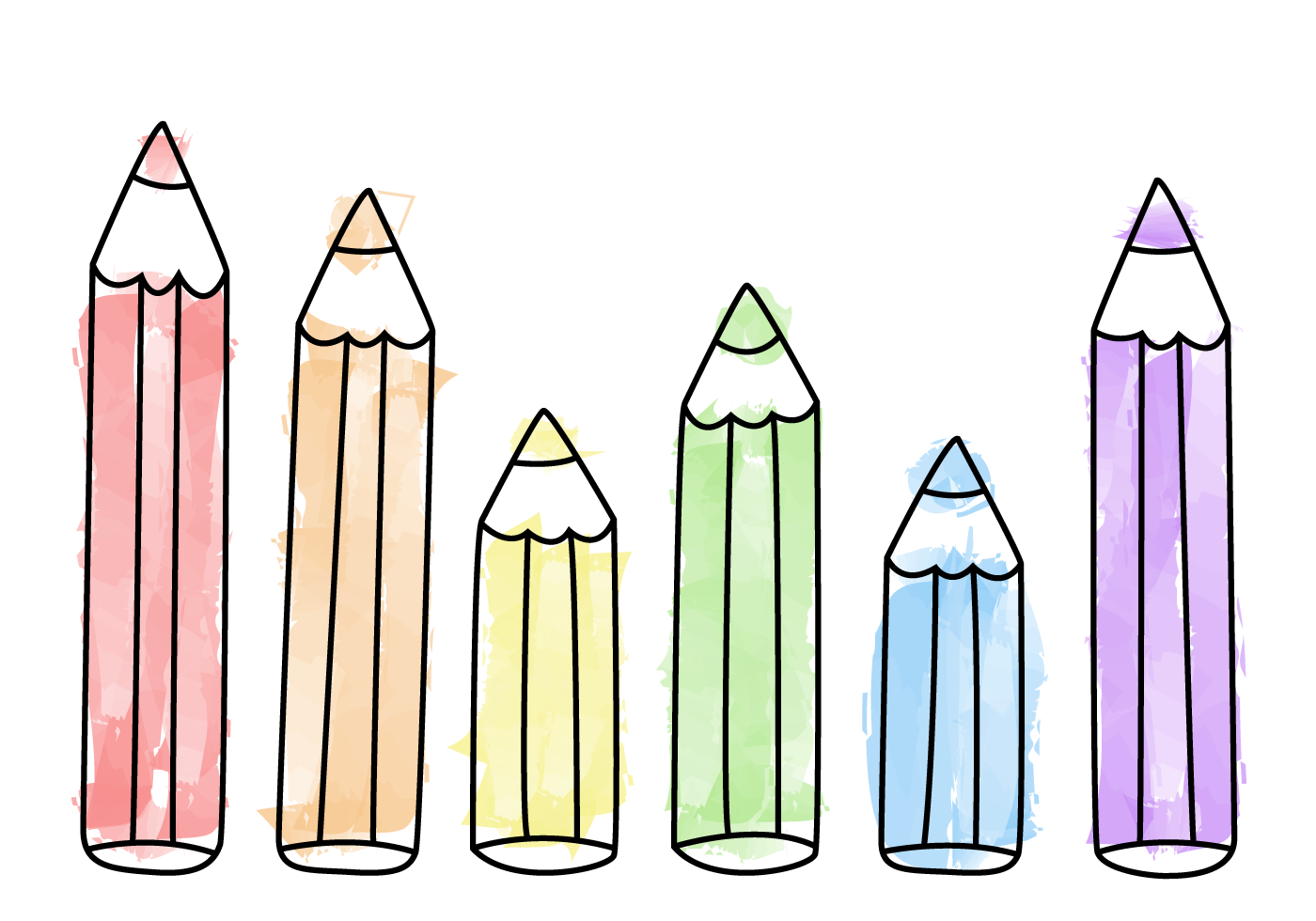 Watercolor Colored Pencils Clipart, Watercolor School Clipart, Watercolor  Clipart, Art Supplies Clipart, Pencils Clipart, PNG (Instant Download) 