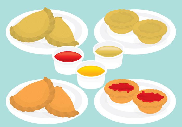Empanadas And Meat Pies vector