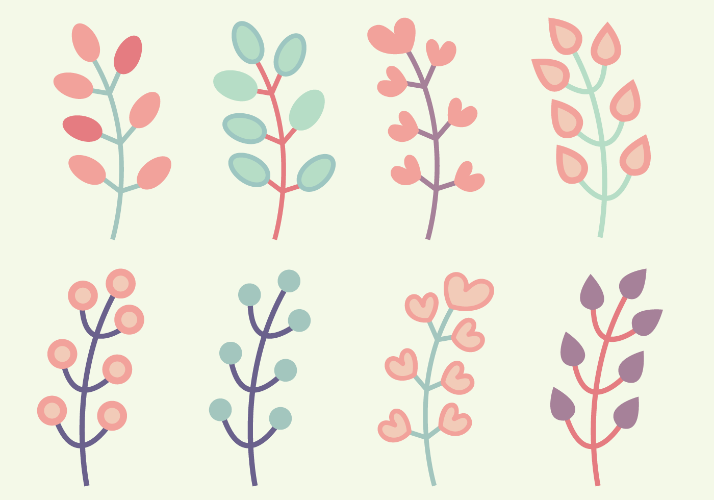 Download Free Floral Elements Vector - Download Free Vectors ...