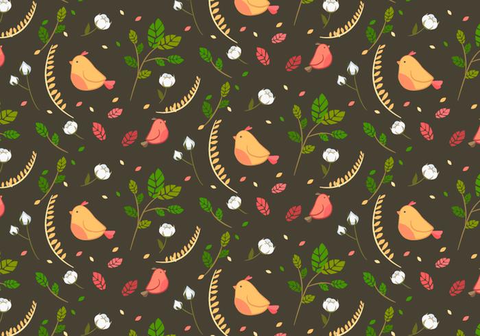 Cotton Floral Pattern Vector Cotton Floral Pattern Vector