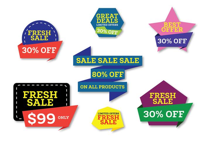 Promotional Web Banners vector