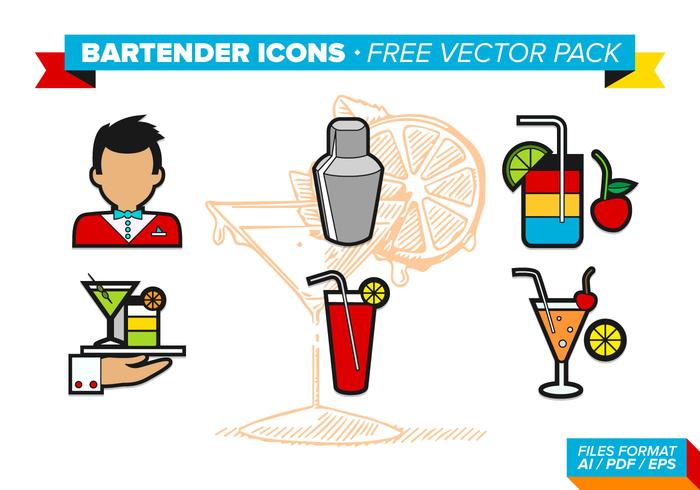 Bartender Icons Free Vector Pack Bartender Icons Free Vector Pack