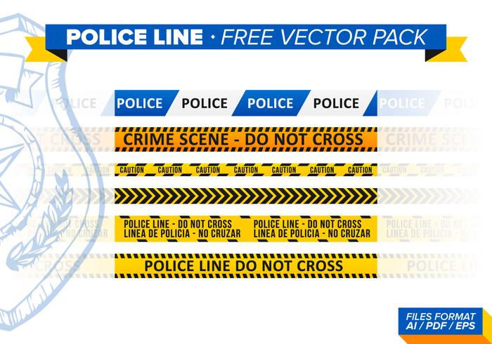 Police Line Free Vector Pack Police Line Free Vector Pack