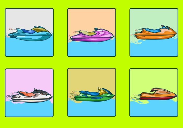 Jet ski rápido vector