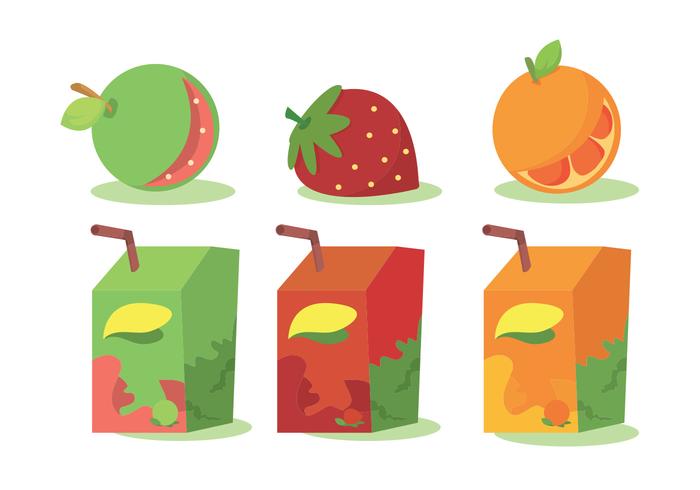 Fruit Juice Vector Set