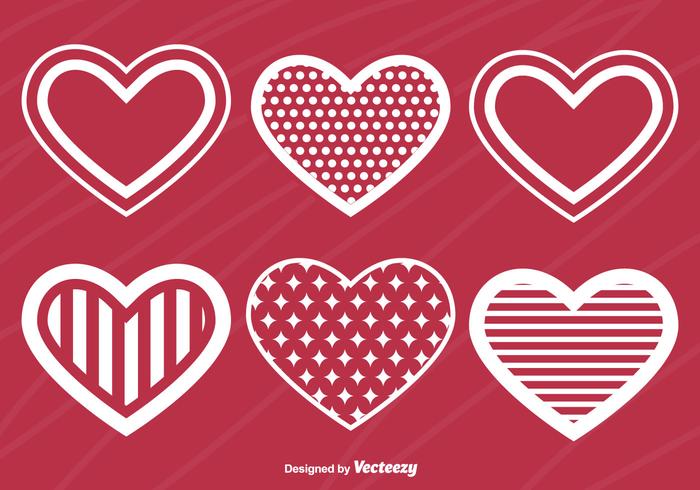 Heart Silhouettes vector