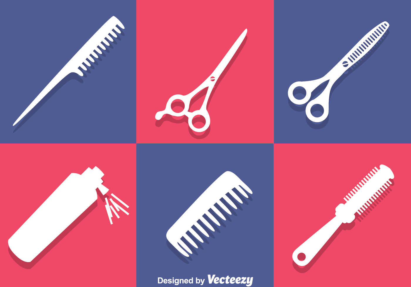 Barber Tools White Icons - Download Free Vector Art, Stock 