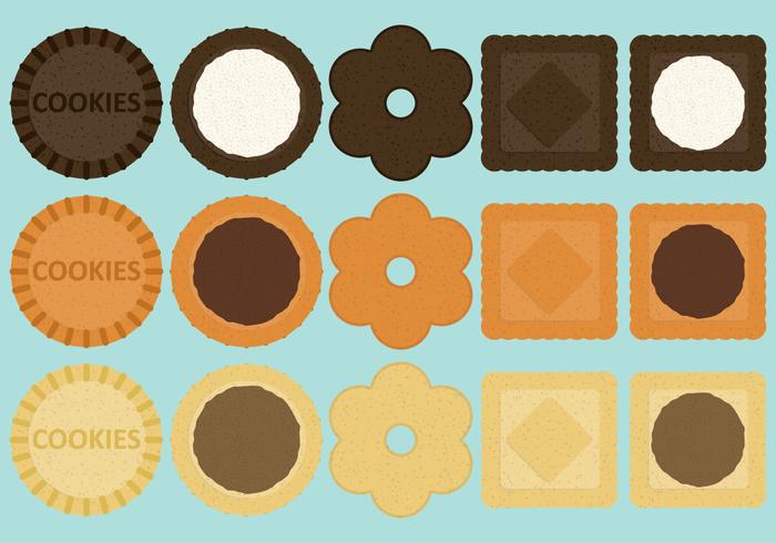 Sandwich Cookie Vectors