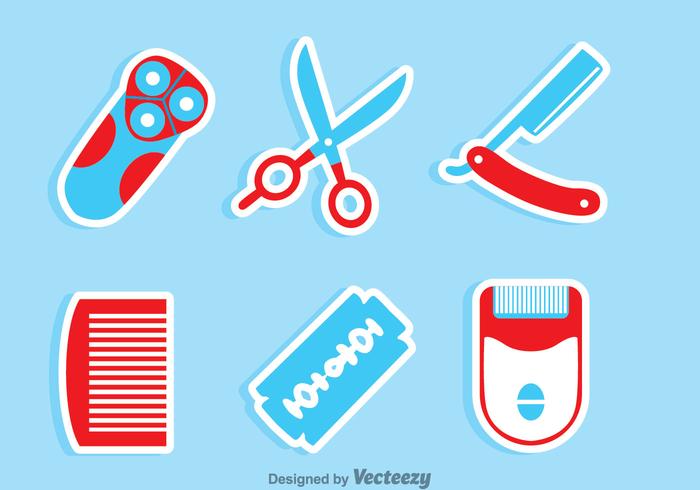 Barber Tools Set vector