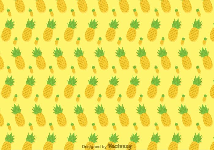 Pineapple Ananas Vector Pattern