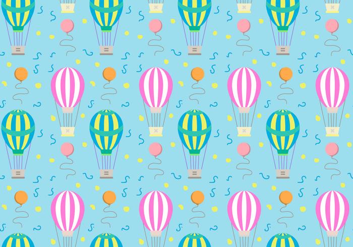 Hot Air Balloons Pattern Vector Hot Air Balloons Pattern Vector