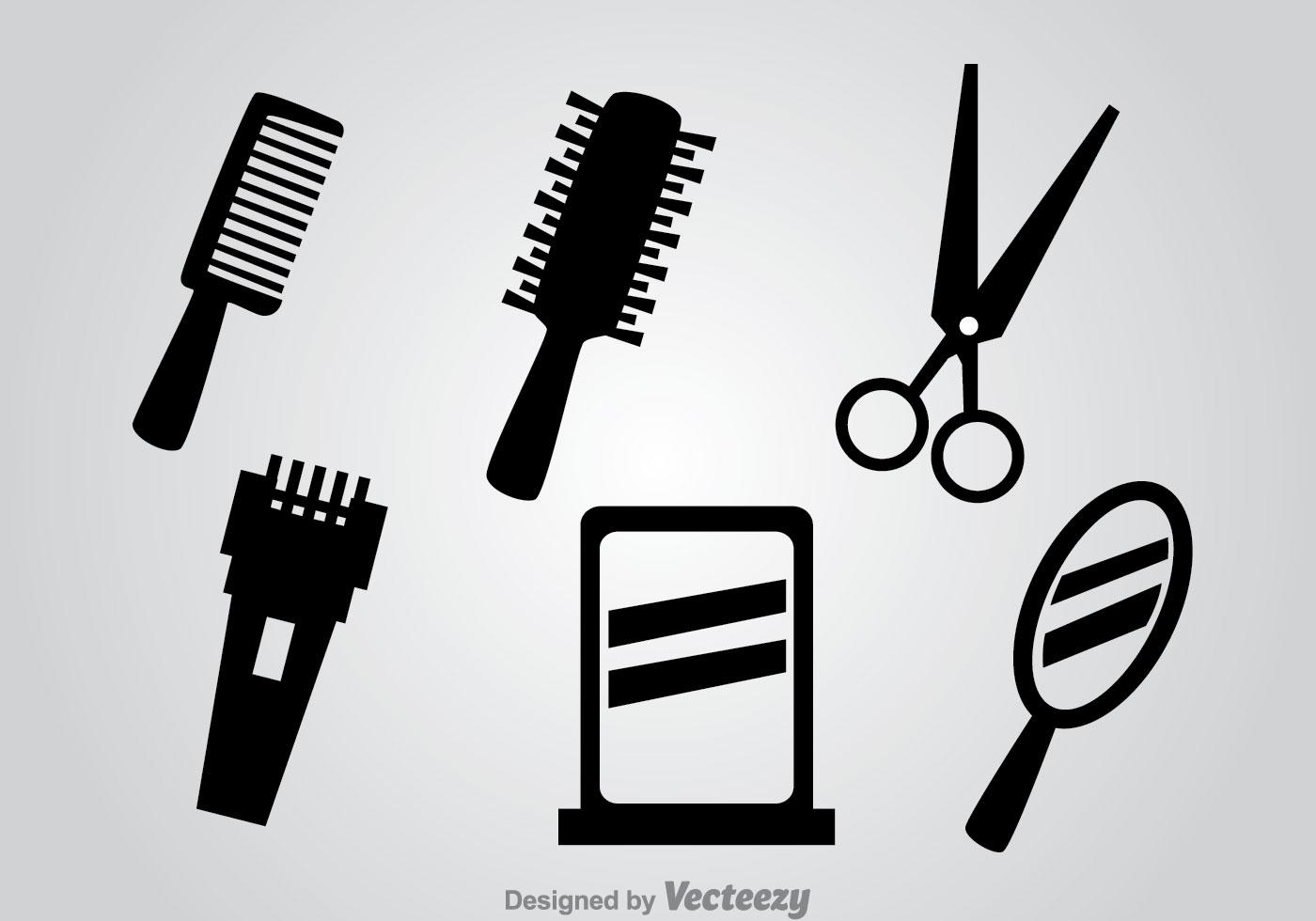 Barber Tools Black Vector Icons 103354 Vector Art at Vecteezy