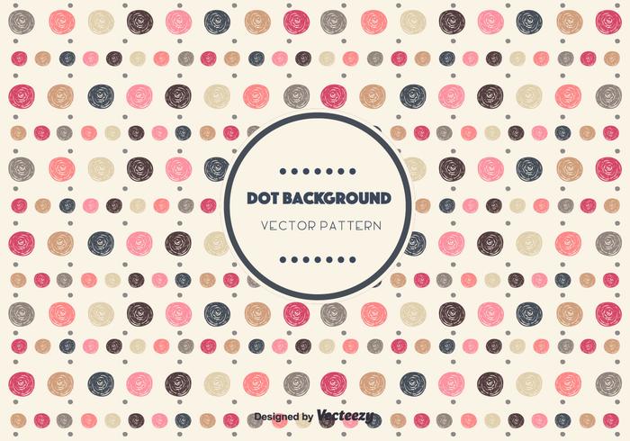 Drawn Dot Background Vector