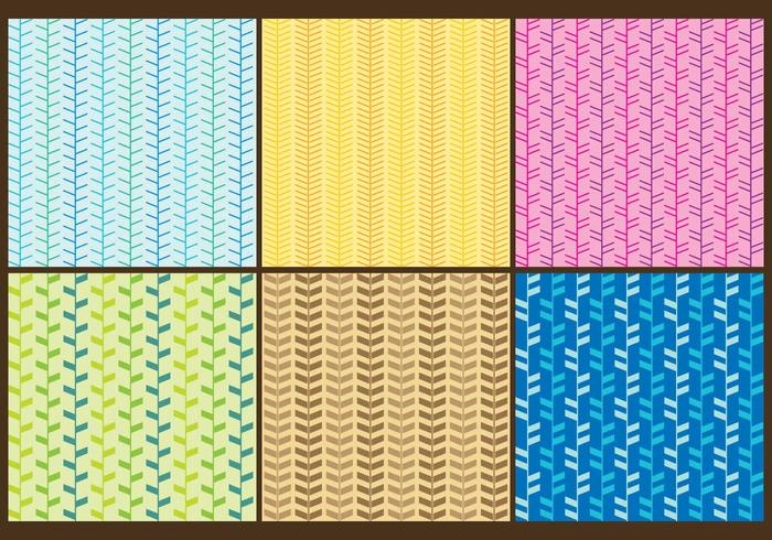 Colorful Herringbone Pattern Vectors