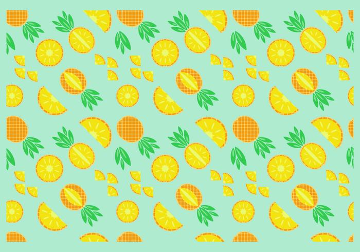 Free Pineapple Seamless Pattern Vector Free Pineapple Seamless Pattern Vector