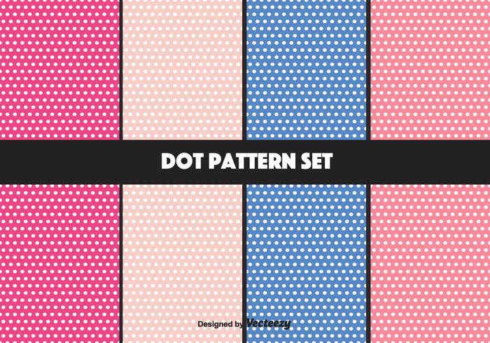 Girly Vector Dot Pattern Set Girly Vector Dot Pattern Set