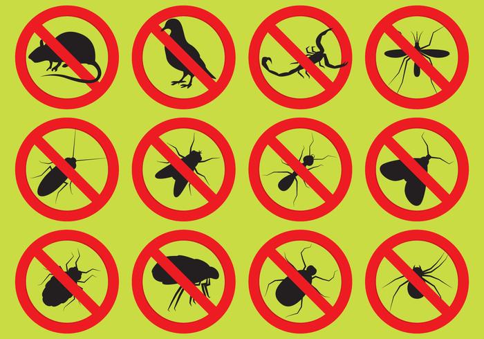 Pest Control Vector Icons