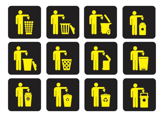 Dumpster Trash Vectors