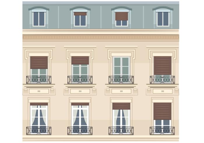 Vector Building in Paris Vector Building in Paris