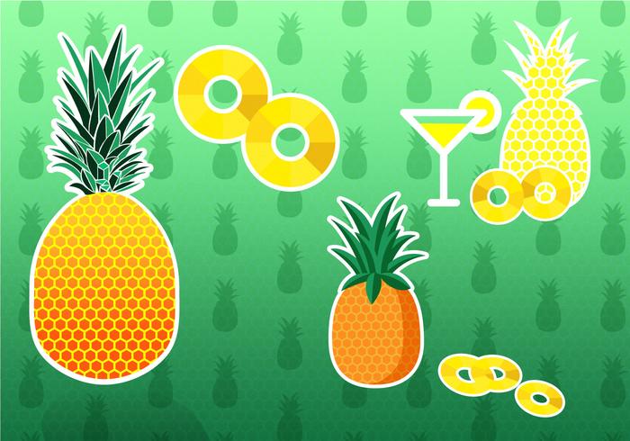Pineapple Ananas Vectors Pineapple Ananas Vectors