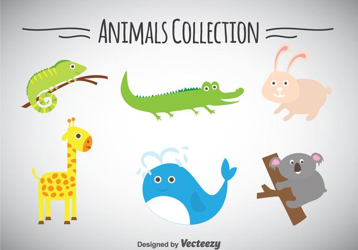 Colección de animales vector