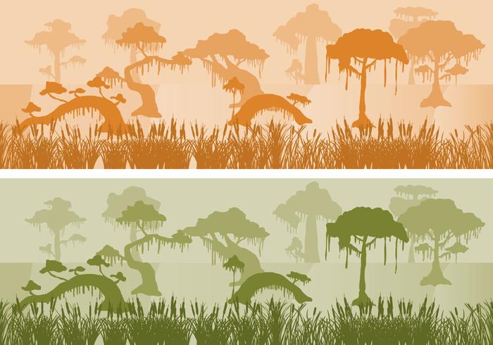 Swamp Landscapes vector