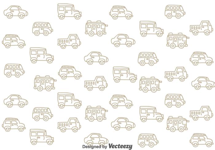 Classic Cars Pattern vector