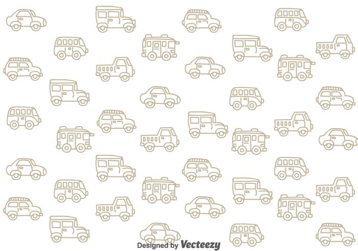 Classic Cars Pattern vector