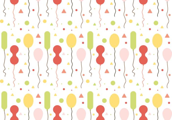 Free Balloons Pattern Vector 1