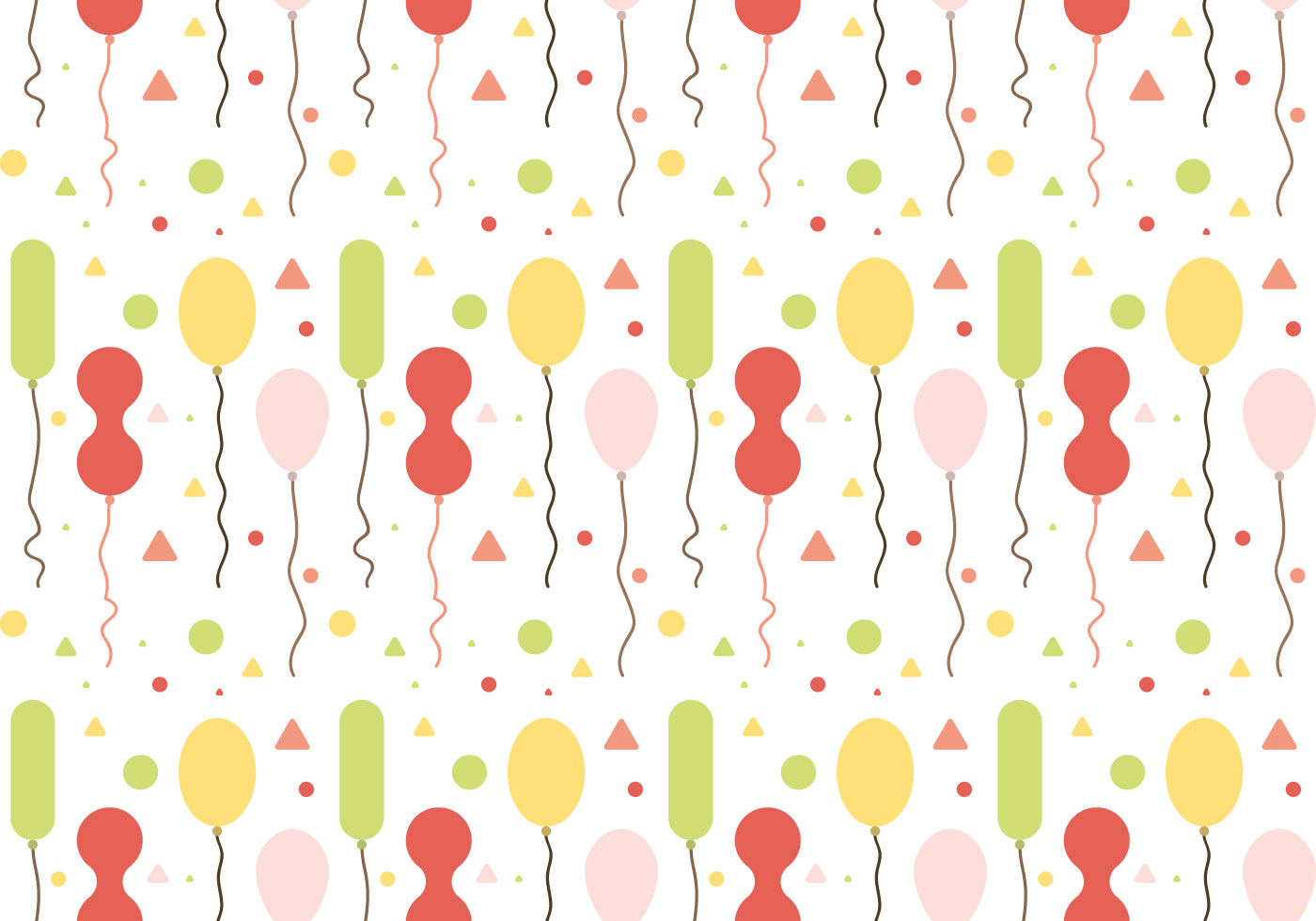 Free Balloons Pattern Vector #1 - Download Free Vectors, Clipart Graphics & Vector Art