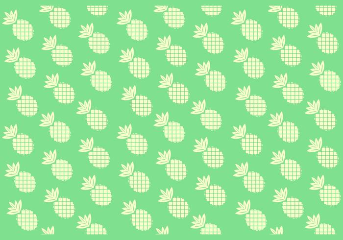 Seamless Solid Color Pineapple Pattern  vector