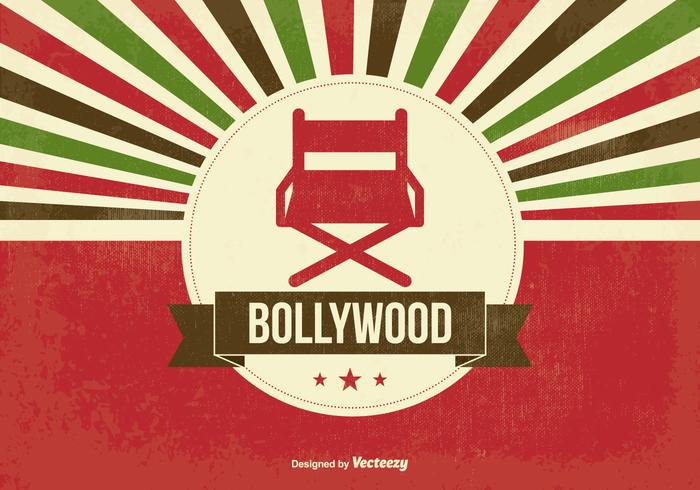 Retro Bollywood Ilustración vector