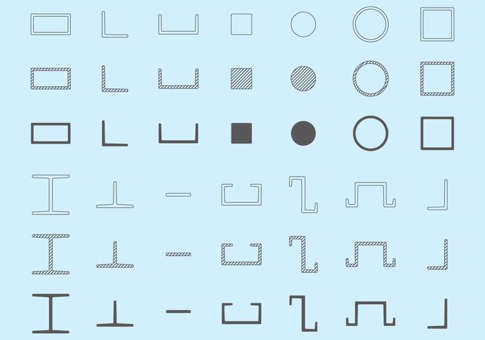 Steel Beam Vectors