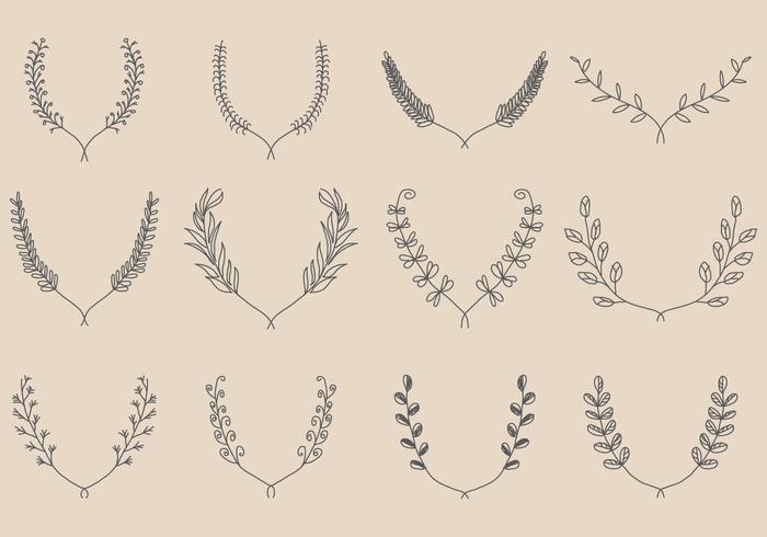 Hand Made Wreath Vectors