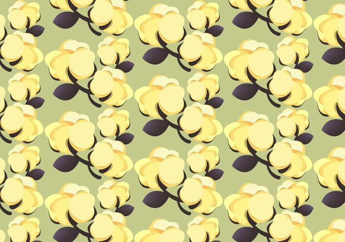 Free Cotton Plant 100% Pattern Vector Free Cotton Plant 100% Pattern Vector
