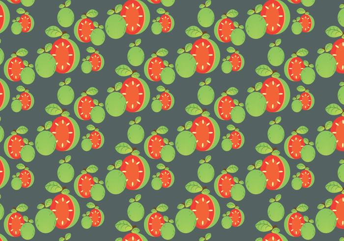 Free Guava Pattern and Leaf Vector
