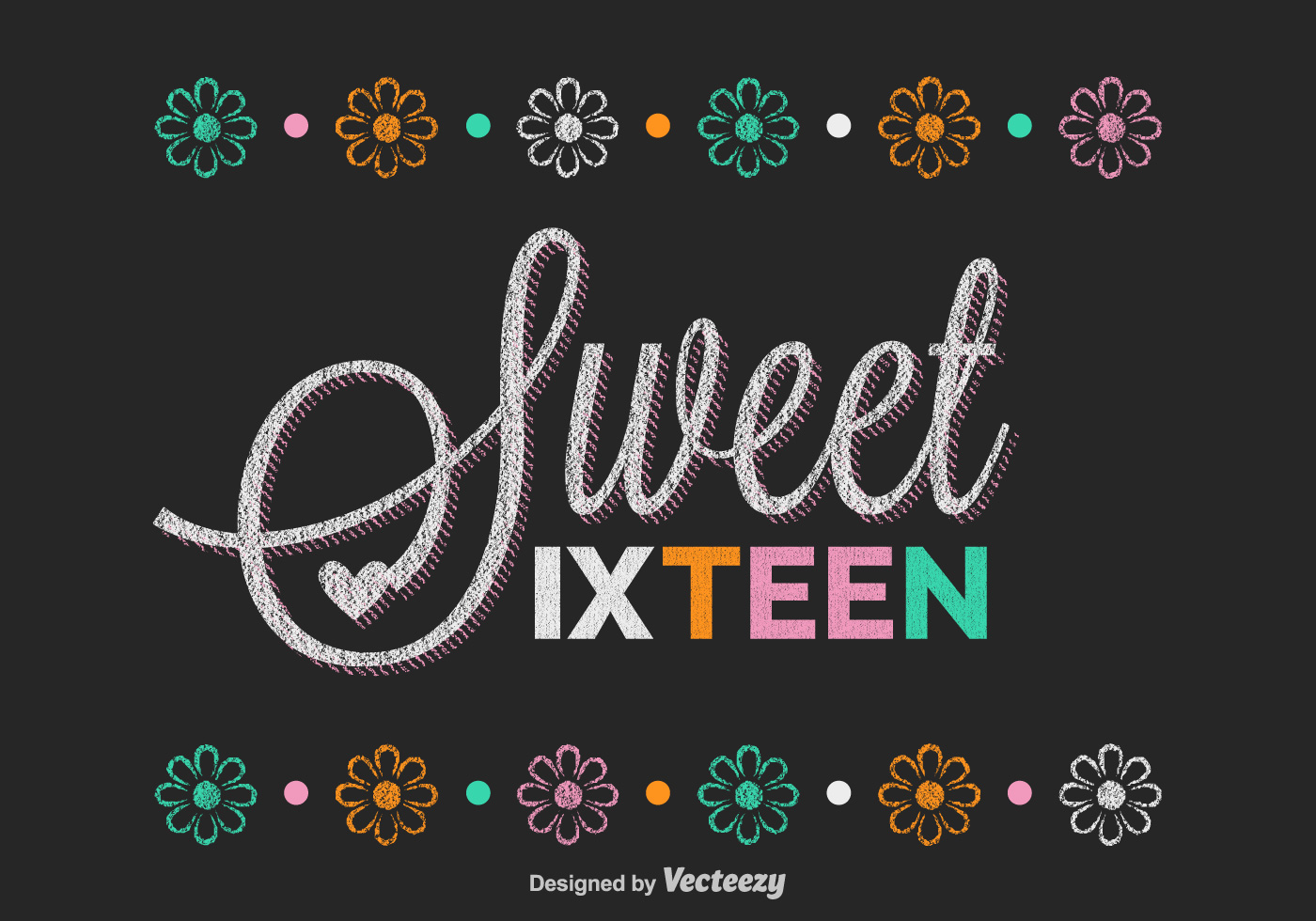 Free Sweet Sixteen Lettering Vector Download Free Vectors Clipart Graphics Vector Art