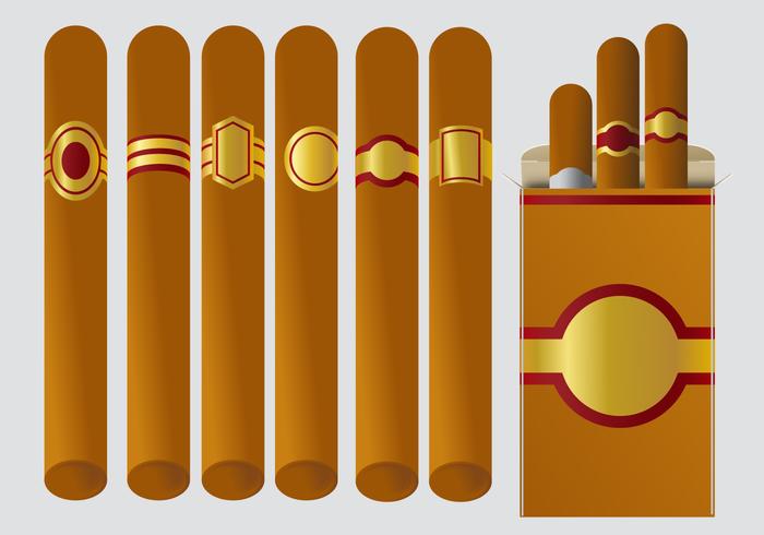 Cigar Label Vectors Cigar Label Vectors