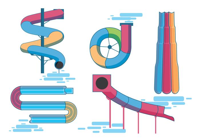 Water Slide Vectors Water Slide Vectors