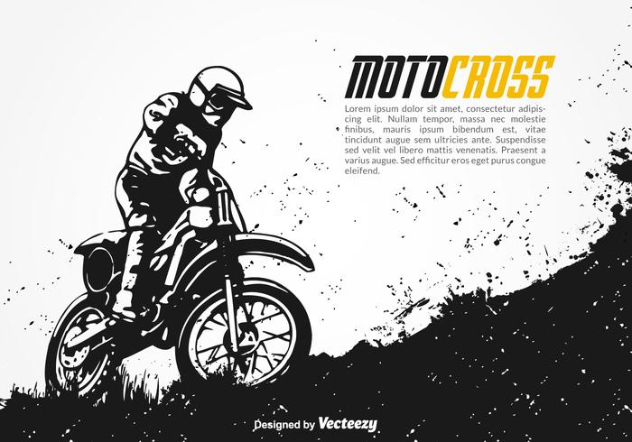 Fondo libre del vector del motocrós