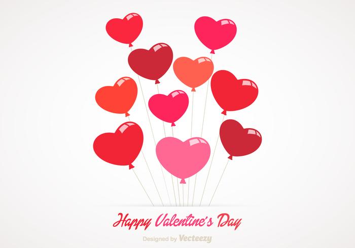 Free Heart Balloons Vector