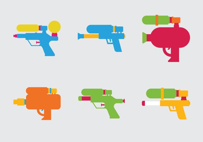 Free Water Gun Vector Illustration