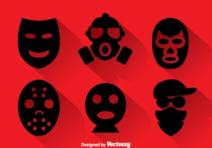 Robber Masks Collection vector